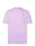 WOOD WOOD Adi Pocket Resort T-Shirt Gots Lila
