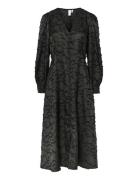 YAS Yaspirana Ls Midi Dress Svart