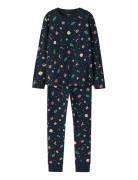 Name It Nknvismas Ls Nightset Marinblå