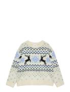 Vero Moda Girl Vmsantanordic Ls O-Neck Pull. Xmas Girl Kräm