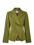 Pieces Pcfalka Ls Fittet Pinstriped Blazer D2D Grön