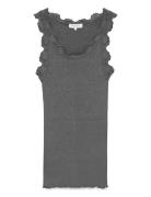 Rosemunde Rwbabette Sl U-Neck Long Lace Top Svart