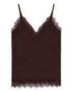 Rosemunde Rwbillie Lace Strap Top Brun