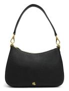 Lauren Ralph Lauren Crosshatch Leather Medium Danni Bag Svart