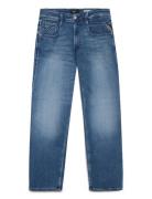 Replay Anbass Trousers Slim C-Stretch Blå