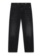 Replay Anbass Trousers Slim Hyperflex Dust Svart