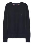 Tommy Hilfiger Essential Structure Crew Neck Marinblå