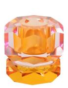 C'est Bon Crystal Candle Holder Orange