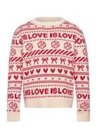 The New Tnraline Jacquard Pullover Kräm