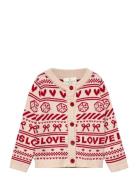 The New Tnstregina Jacquard Cardigan Kräm