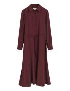 GANT Midi Viscose Shirt Dress Multi/patterned