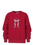 Name It Nkfvismas Ls Nreg Sweat Bru Röd