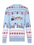 Christmas Sweats Christmas Wonderland Christmas Sweaters - Kids Blå