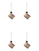 House Doctor Julepynt, Hdtambur, Rød;Guld Röd