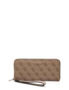 GUESS Laurel Ii Slg Large Zip Around Beige