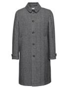 Calvin Klein Ls Tech Wool Blend Topcoat Grå