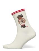 Polo Ralph Lauren Polo Bear Cotton-Blend Crew Socks Kräm