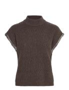 Dante6 Dante6-Meloe Sleeveless Chain Sweater Brun