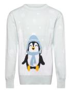 Christmas Sweats The Cute Pinguin Sweater Blå
