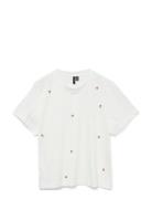 Vero Moda Vmsolvei Mette Ss Top Box Jrs Spe Ga Vit