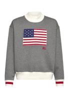 Ralph Lauren Kids Flag Fleece Mockneck Sweatshirt Grå