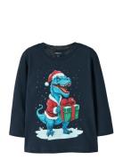 Name It Nmmvosmas Ls Nreg Top Marinblå