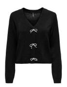 ONLY Onldonna Ls V-Neck Pullover Knt Svart