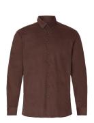 Lindbergh Fine Corduroy Shirt L/S Brun