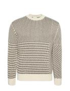 Calvin Klein Ls Wool Menswear Pattern Crwnk S Beige