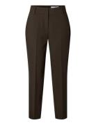Selected Slfrita-Ria Mw Cropped Pant Mel Noos Brun