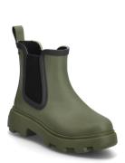 Tommy Hilfiger Flag Ankle Rainboot Warm Lining Khaki Green