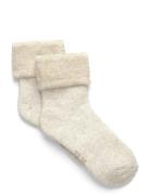 Minymo Cozy Velour Socks Beige