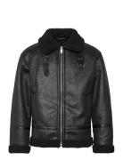 Lindbergh Faux Shearling Jacket Svart
