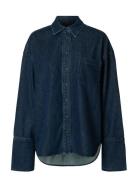 Selected Slfover D Mella-Bora Denim Shirt Blå