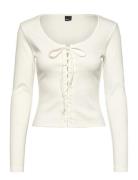Gina Tricot Lacing Top Vit