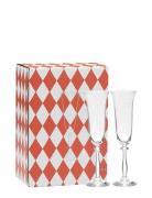 Anna + Nina Starry Eve Champagne Flute Set Of 2 Nude