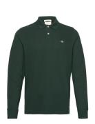 GANT Reg Shield Ls Pique Rugger Grön