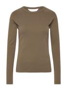 G-Star Slim Rib Keyhole R T L\S Wmn Khaki Green