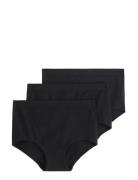 Lindex Brief Sally High Seamless 3 P Svart
