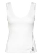G-Star Asymmetrical Zip Slim Tank Top Wmn Vit