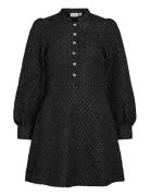 Vila Vitaliama L/S Jaqcuard Dress Svart