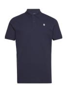 G-Star Dunda Slim Polo S\S Marinblå