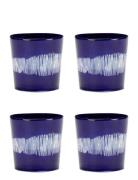 Serax Coffee Cup 25Cl Dark Blue-White Feast By Ottolenghi Set/4 Blå