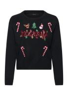 Vero Moda Vmglitter Ls O-Neck Xmas Box Svart