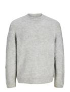 Jack & J S Jcofade Knit Crew Neck Styd Aw25 Grå