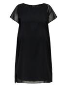 ONLY Carmakoma Carcoko Ss O-Neck Abk Dress Wvn Svart