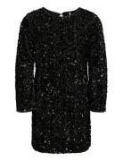 Kids Only Kogconfidence Life Ls Seq Flrd Dress Jrs Svart