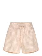 Hunkemöller Short Linen Check Beige
