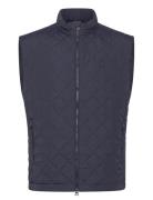 Lexington Clothing Classic Quilted Vest Marinblå