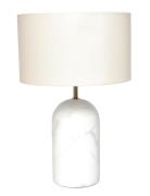 ENKEL LIVING Flair Table Lamp White Marble Vit